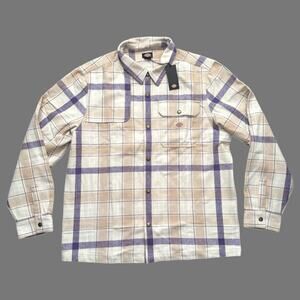 Dickies Nimmons Plaid Flannel Snap-Up Shirt Mens Multicolor Size XXL NWT